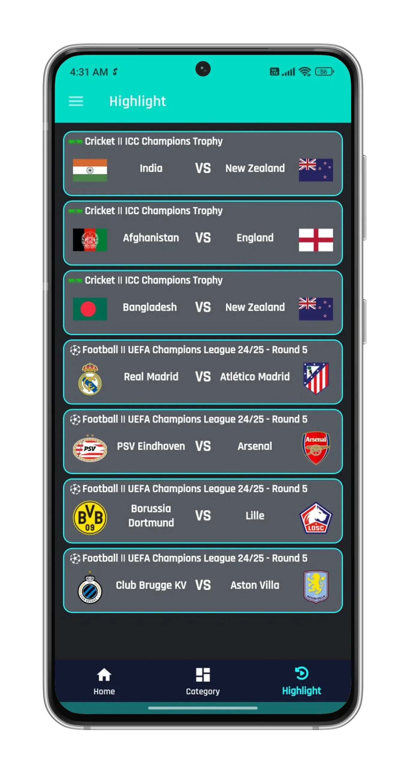 Sportzfy Apk Screenshot 2