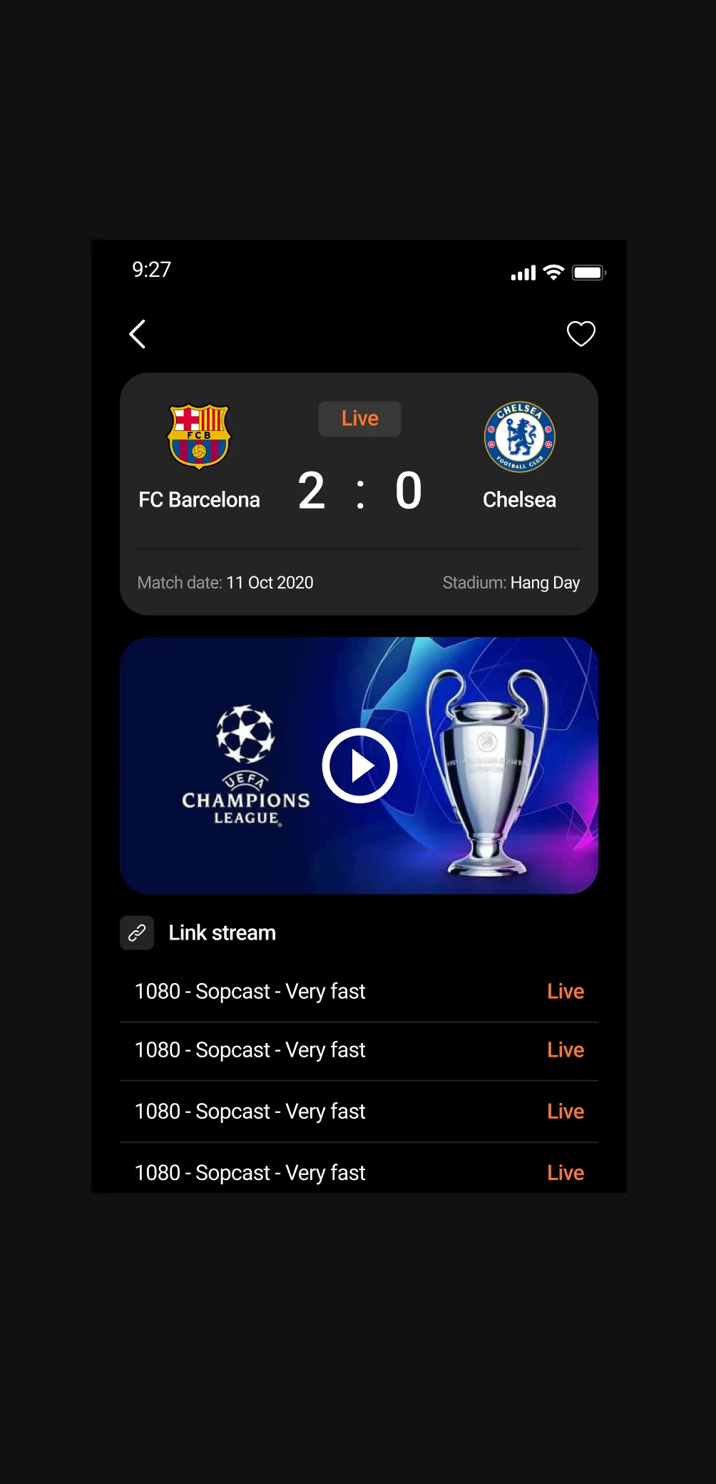 Tea Sport Live APK Screenshots 2
