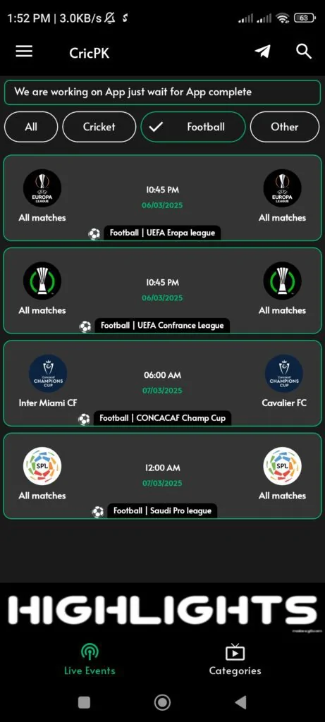 CricPK APK Screenshots 2