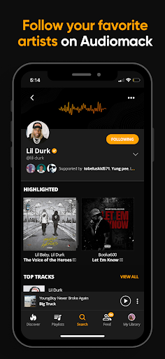 Audiomack Screenshot image