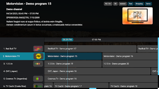 M3U IPTV Screenshot image