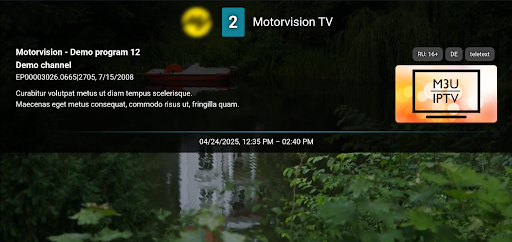 M3U IPTV Screenshot image