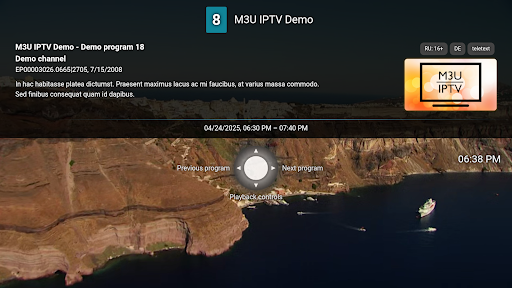 M3U IPTV Screenshot image