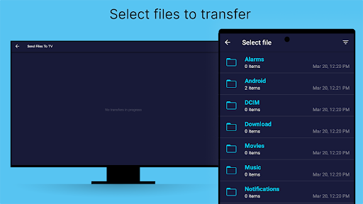 Send files to TV Screenshot image