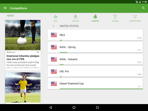 BeSoccer Screenshot image