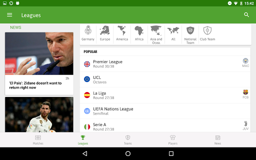BeSoccer Screenshot image