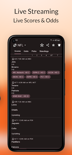 Darato Live NFL NBA NHL NCAA Screenshot image