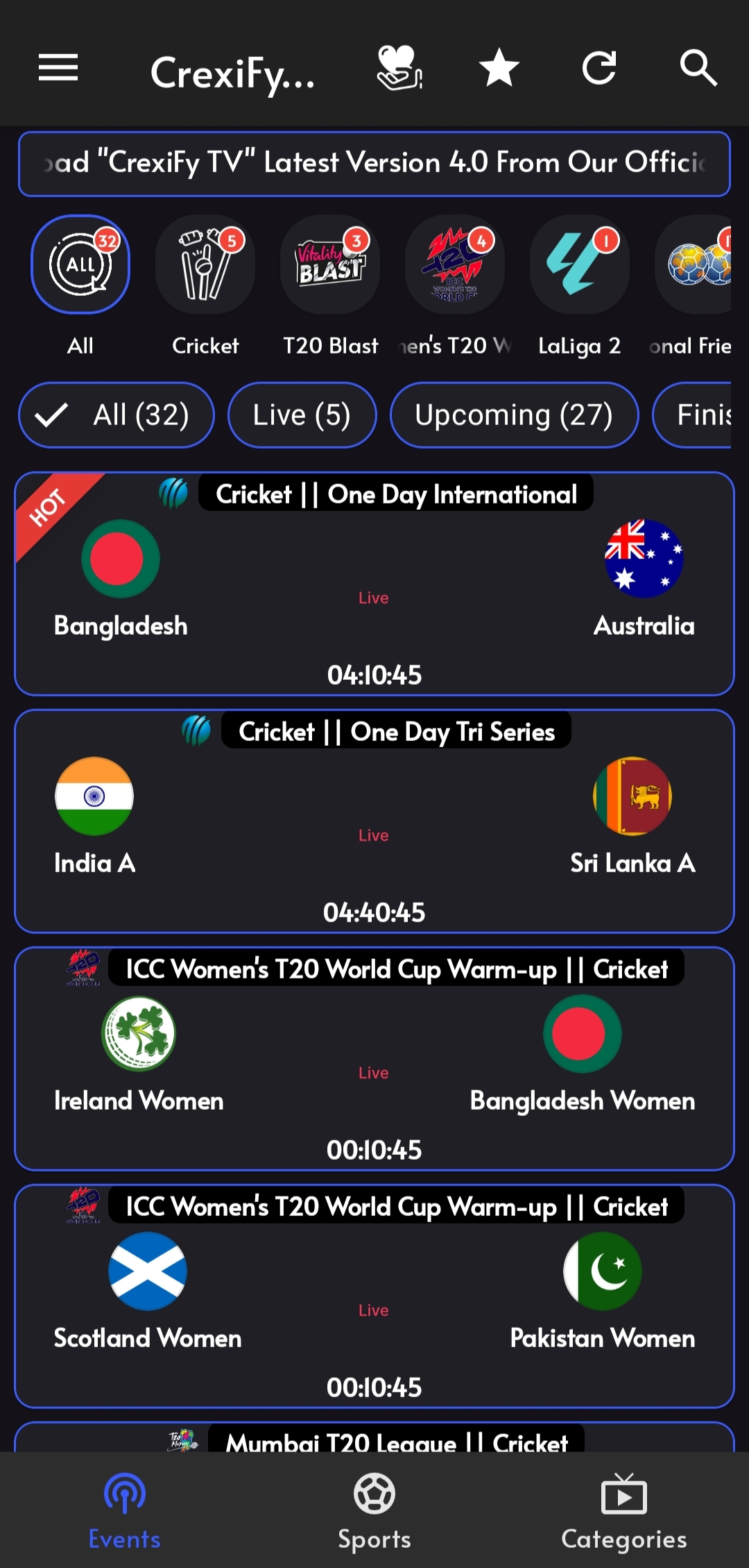 CrexiFy TV Screenshot image