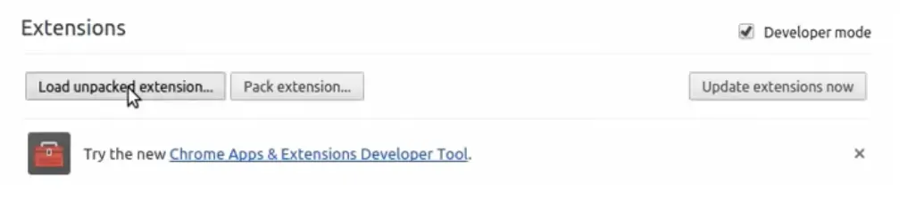 Enable Developer Mode - MetaTV APK on Mac